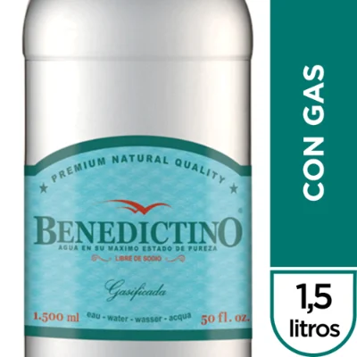 Agua Gasificada Benedictino 1.5L